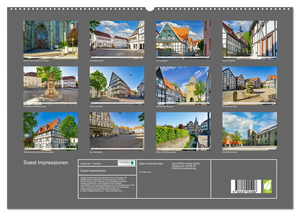 Soest Impressionen (CALVENDO Premium Wandkalender 2025)