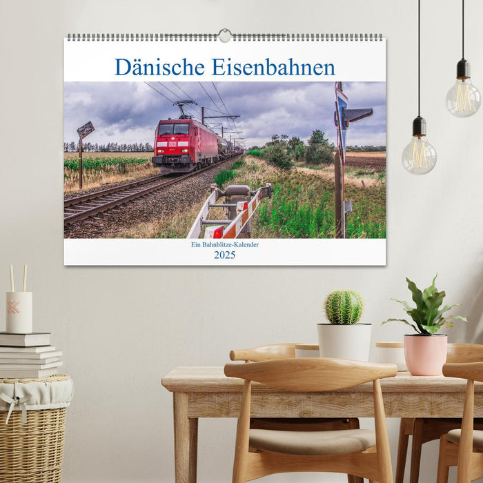 Dänische Eisenbahnen (CALVENDO Wandkalender 2025)