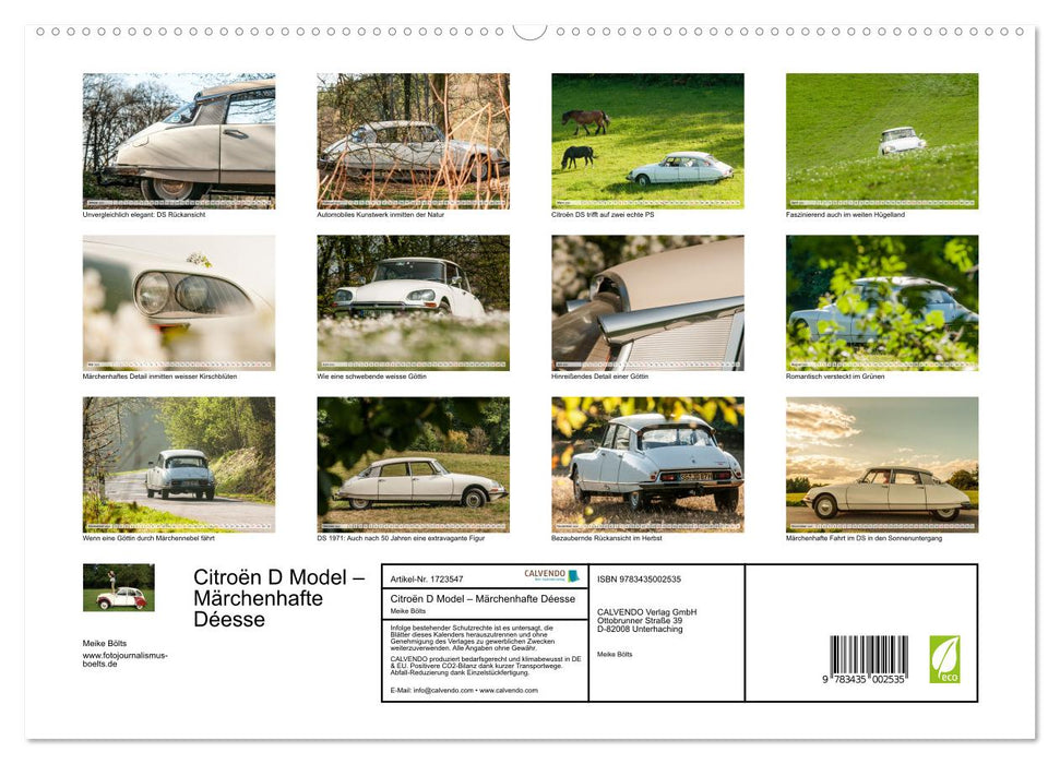 Citroën D Model – Märchenhafte Déesse (CALVENDO Premium Wandkalender 2025)