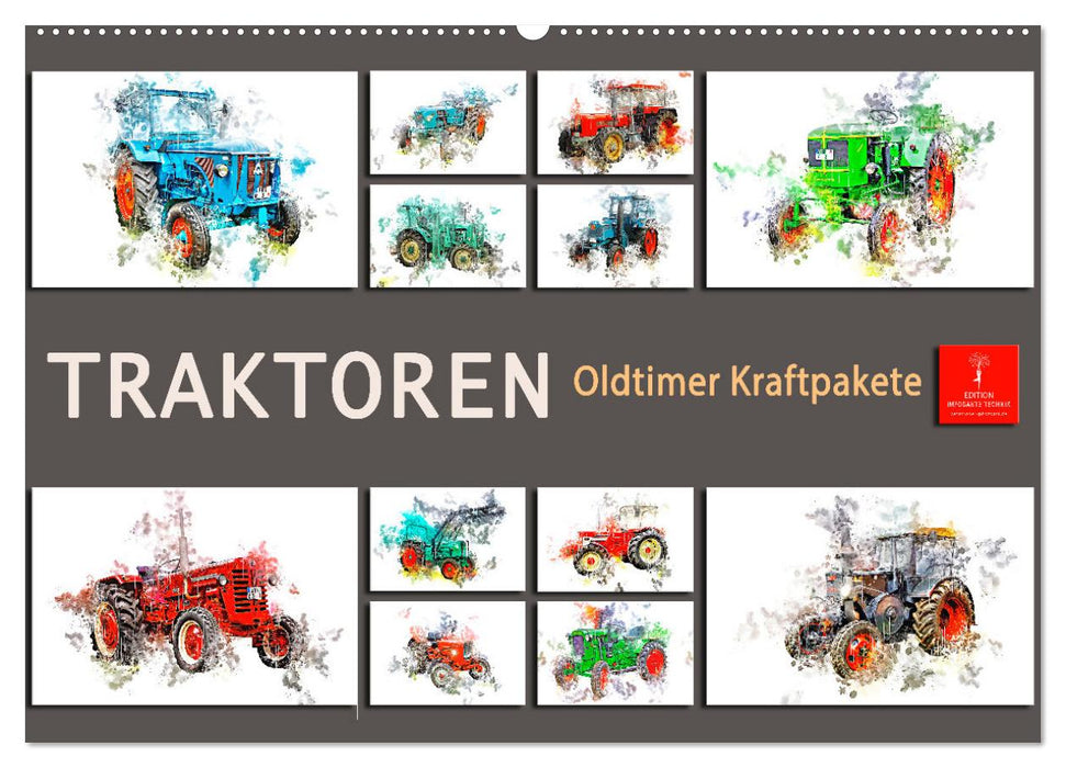 Traktoren Oldtimer Kraftpakete (CALVENDO Wandkalender 2025)