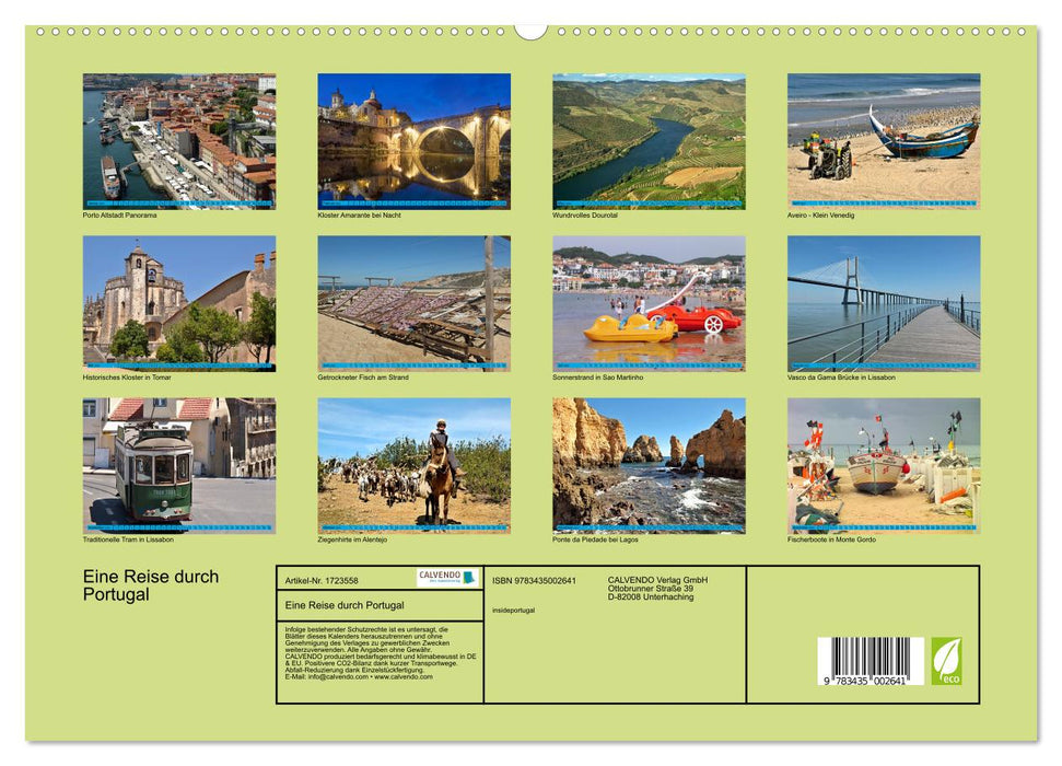 Eine Reise durch Portugal (CALVENDO Premium Wandkalender 2025)