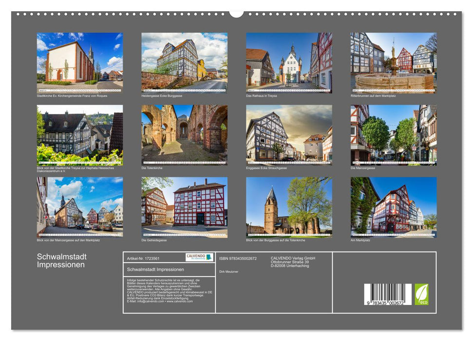 Schwalmstadt Impressionen (CALVENDO Premium Wandkalender 2025)