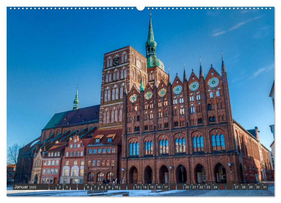 Stralsund, Eine Perle an der Ostsee (CALVENDO Premium Wandkalender 2025)