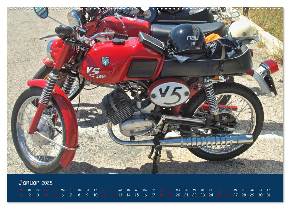 Vintage Mopeds (CALVENDO Premium Wandkalender 2025)