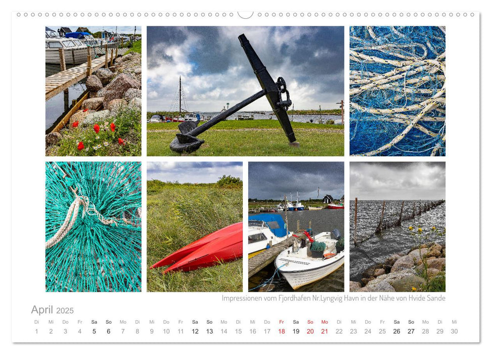 Sehnsucht Holmsland Klit – Impressionen und Collagen (CALVENDO Wandkalender 2025)