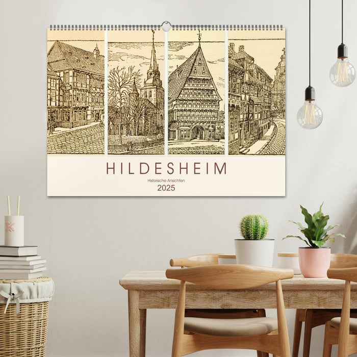 Hildesheim - Historische Ansichten (CALVENDO Wandkalender 2025)