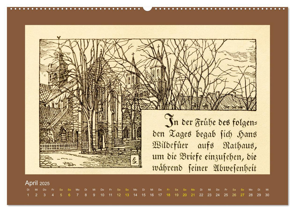 Hildesheim - Historische Ansichten (CALVENDO Wandkalender 2025)