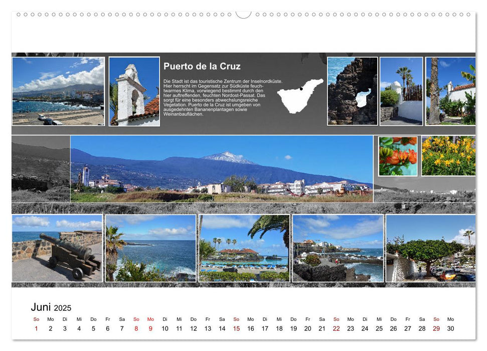 Zauberhaftes Teneriffa (CALVENDO Wandkalender 2025)