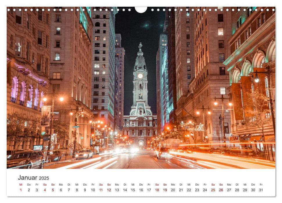 Philadelphia - The Birthplace of America (CALVENDO Wandkalender 2025)