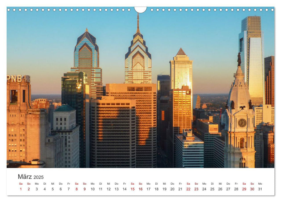 Philadelphia - The Birthplace of America (CALVENDO Wandkalender 2025)