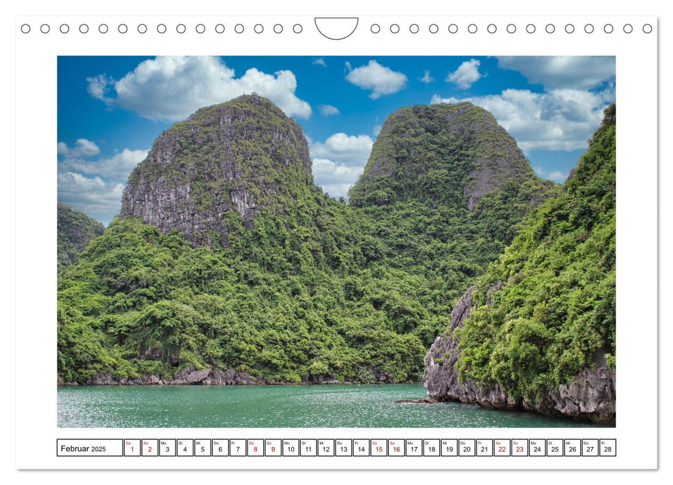 Halong-Bucht - die schönsten Inseln Vietnams (CALVENDO Wandkalender 2025)