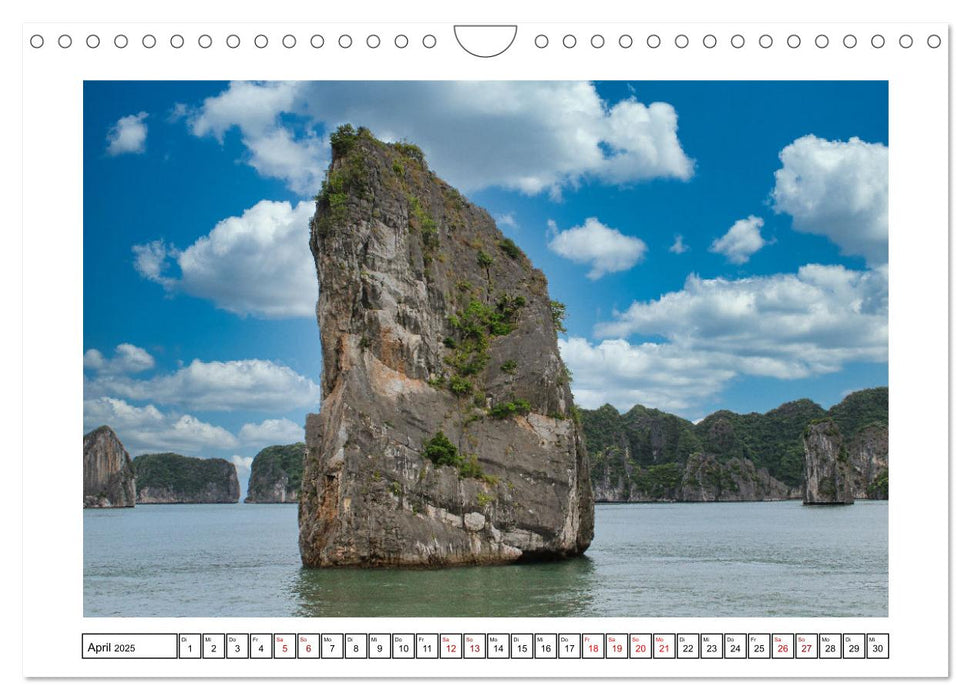 Halong-Bucht - die schönsten Inseln Vietnams (CALVENDO Wandkalender 2025)