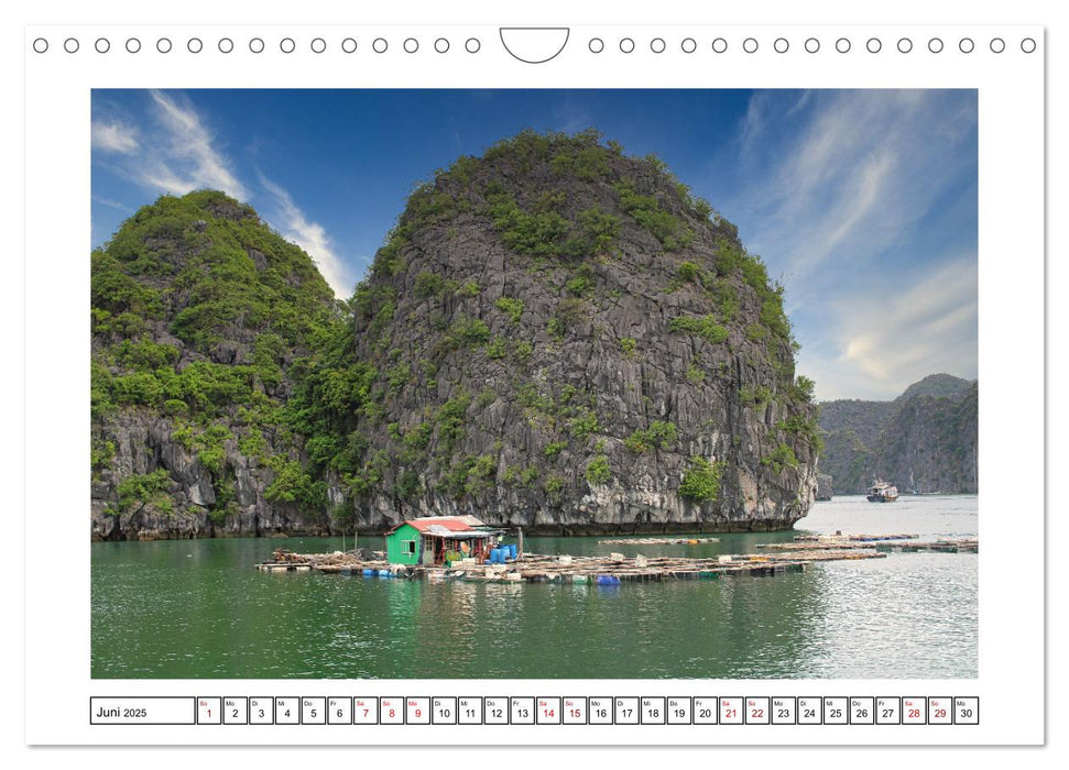 Halong-Bucht - die schönsten Inseln Vietnams (CALVENDO Wandkalender 2025)