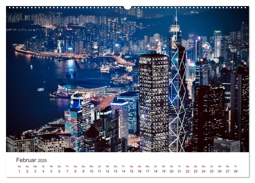 Hongkong - Eine faszinierende Weltstadt. (CALVENDO Wandkalender 2025)