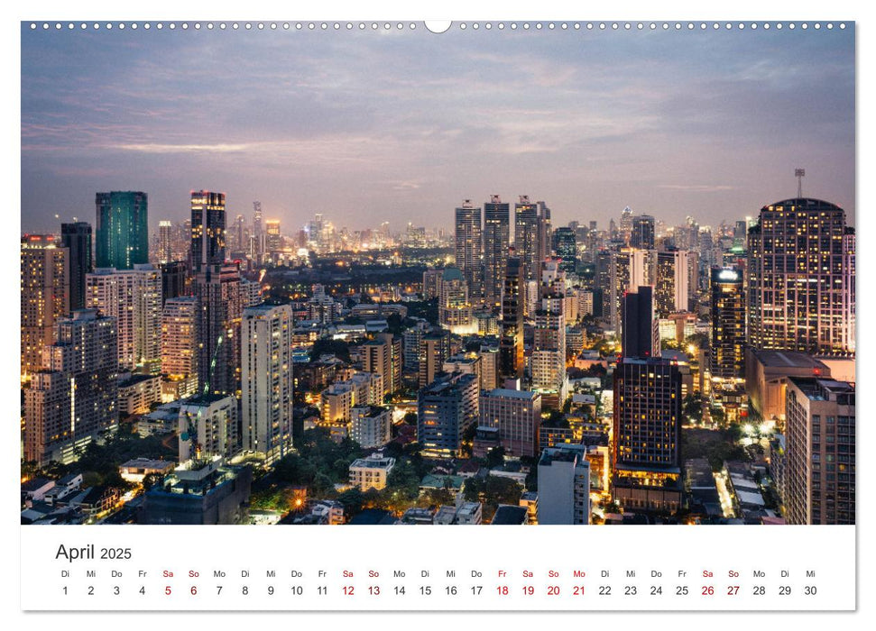 Bangkok - Die einzigartige Hauptstadt von Thailand. (CALVENDO Wandkalender 2025)