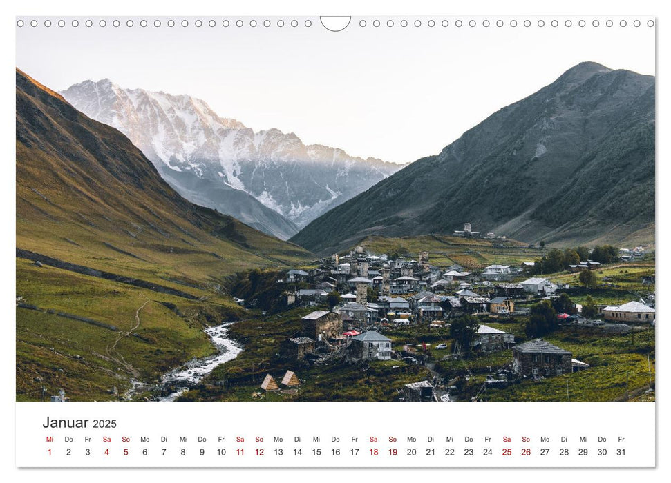 Kaukasus - Ein bewundernswertes Hochgebirge. (CALVENDO Wandkalender 2025)