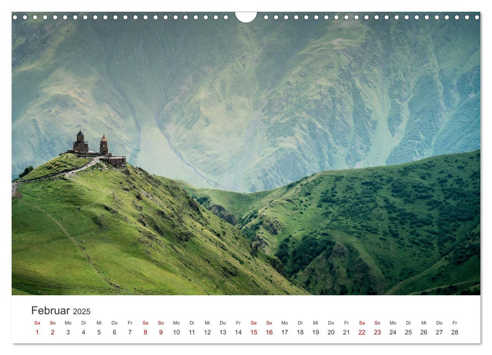 Kaukasus - Ein bewundernswertes Hochgebirge. (CALVENDO Wandkalender 2025)