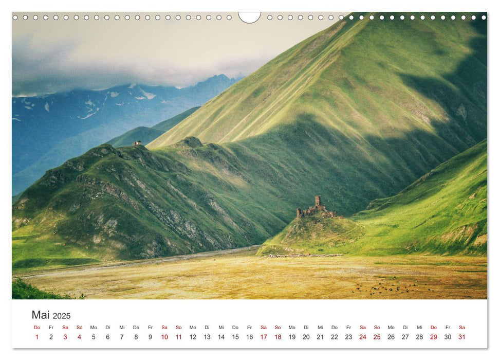 Kaukasus - Ein bewundernswertes Hochgebirge. (CALVENDO Wandkalender 2025)