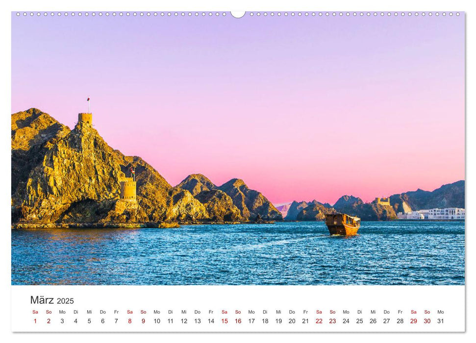 Oman - Wüste, Meer und Kultur. (CALVENDO Wandkalender 2025)