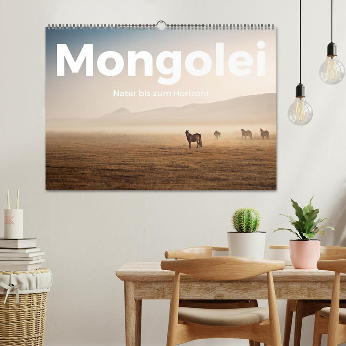 Mongolei - Natur bis zum Horizont (CALVENDO Wandkalender 2025)