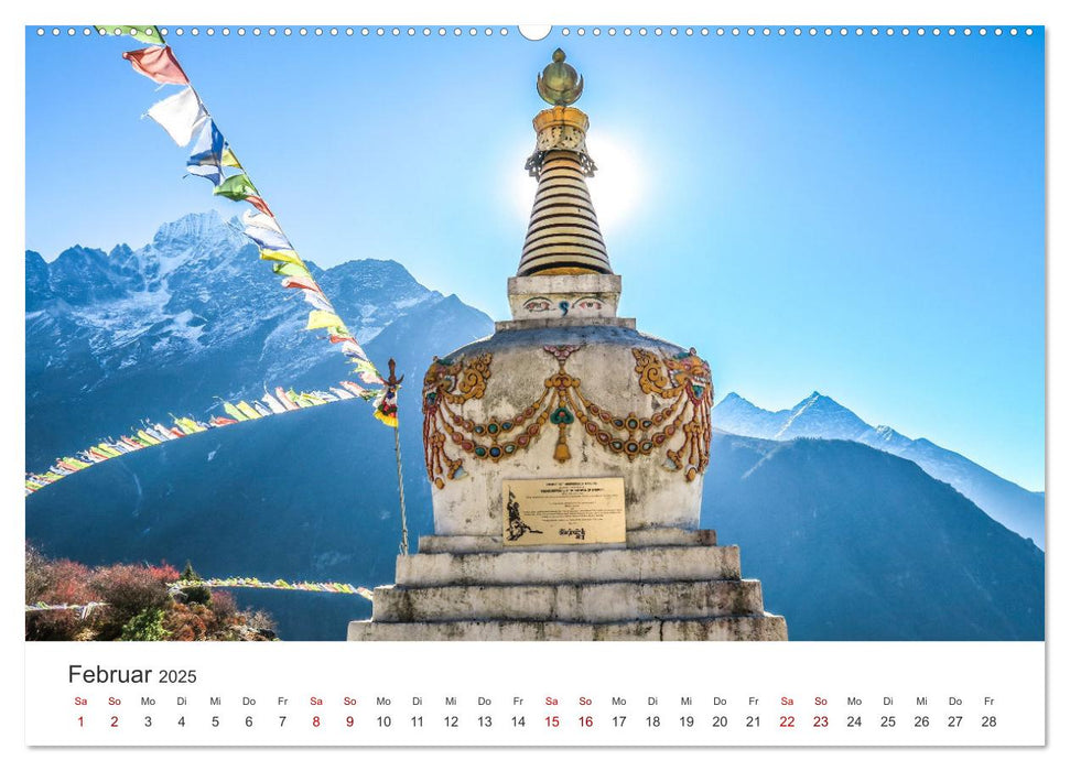 Nepal - Mitten im Himalaya (CALVENDO Wandkalender 2025)