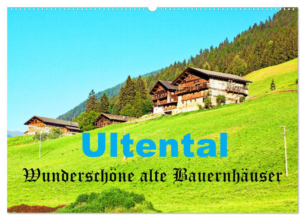 Ultental Wunderschöne alte Bauernhäuser (CALVENDO Wandkalender 2025)