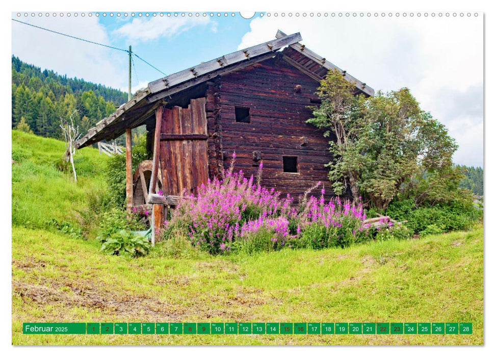 Ultental Wunderschöne alte Bauernhäuser (CALVENDO Wandkalender 2025)