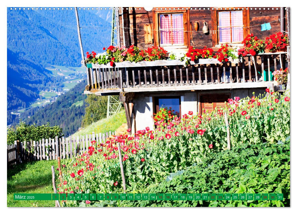 Ultental Wunderschöne alte Bauernhäuser (CALVENDO Wandkalender 2025)