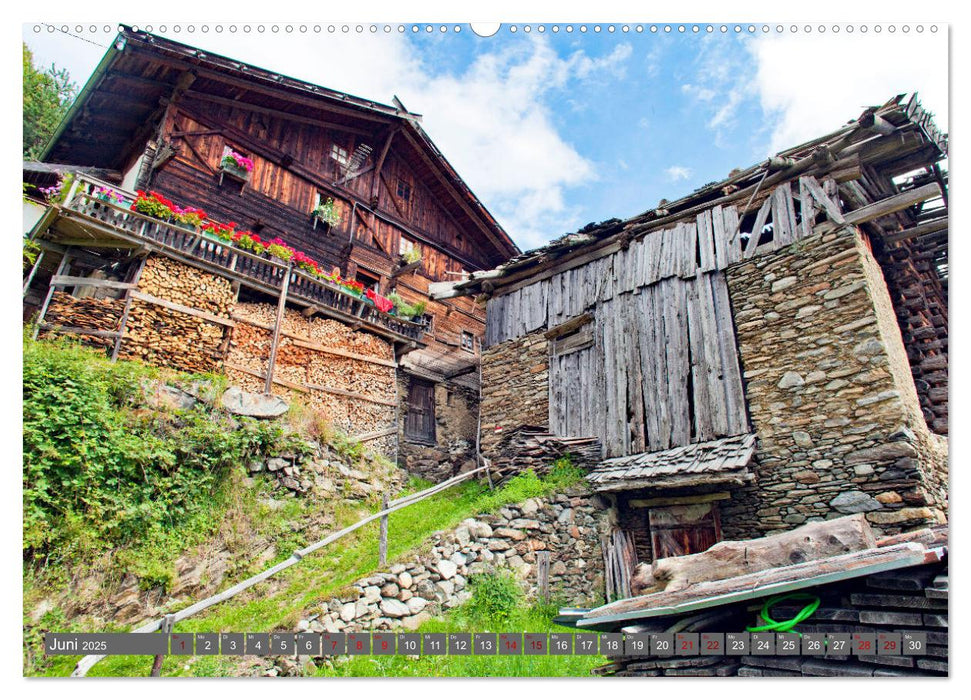 Ultental Wunderschöne alte Bauernhäuser (CALVENDO Wandkalender 2025)