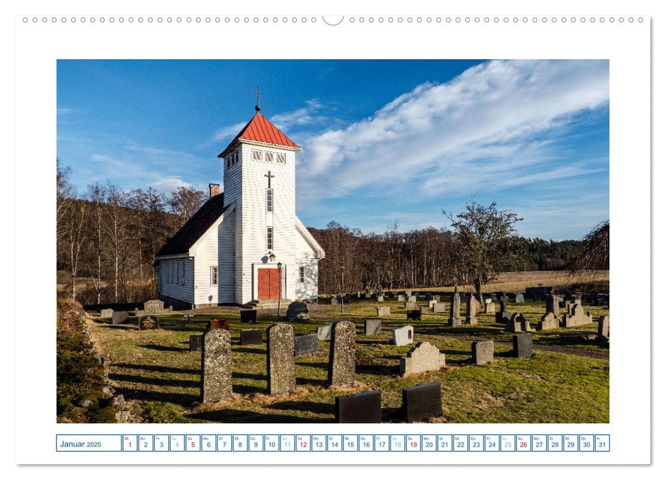 Kirchen in Norwegen (CALVENDO Wandkalender 2025)