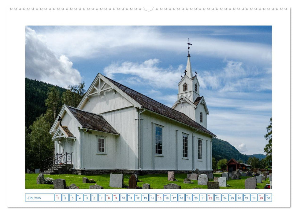 Kirchen in Norwegen (CALVENDO Wandkalender 2025)