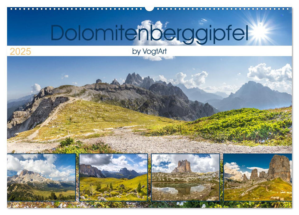 Dolomitenberggipfel (CALVENDO Wandkalender 2025)