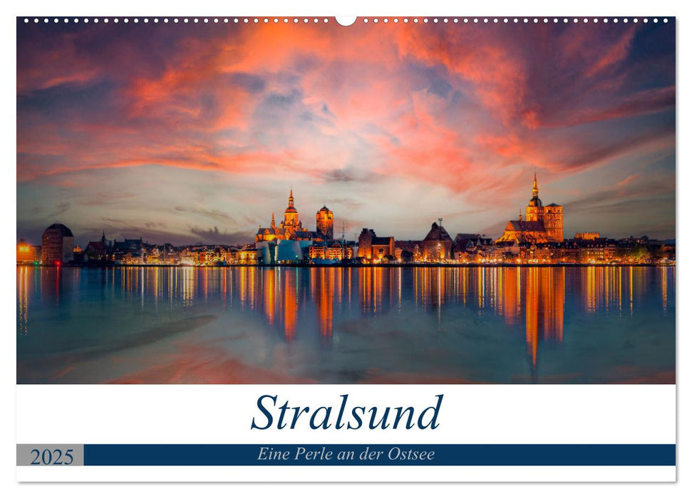 Stralsund, Eine Perle an der Ostsee (CALVENDO Wandkalender 2025)