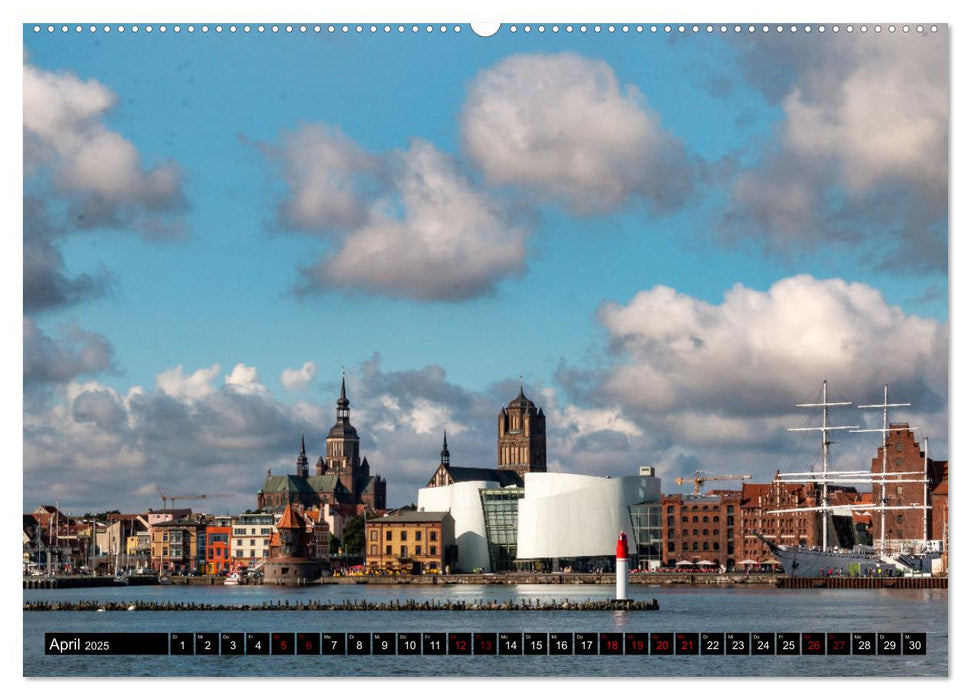 Stralsund, Eine Perle an der Ostsee (CALVENDO Wandkalender 2025)