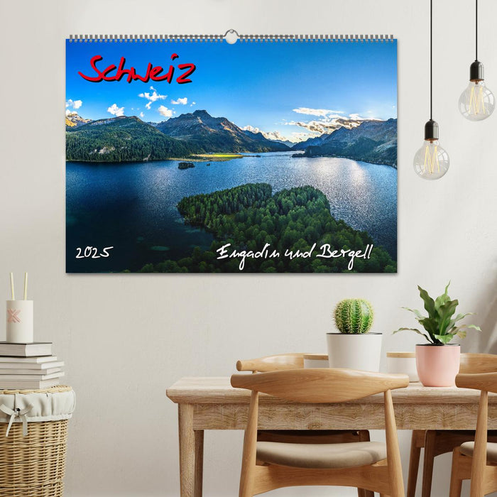 Schweiz - Engadin und Bergell (CALVENDO Wandkalender 2025)