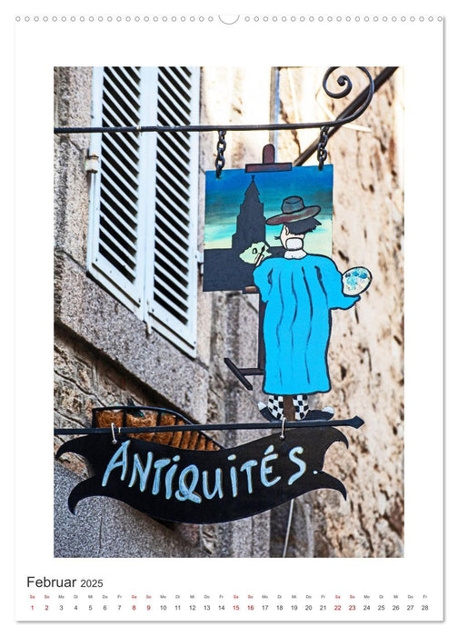 Nasenschilder der Zünfte und Gasthäuser in Frankreich (CALVENDO Premium Wandkalender 2025)