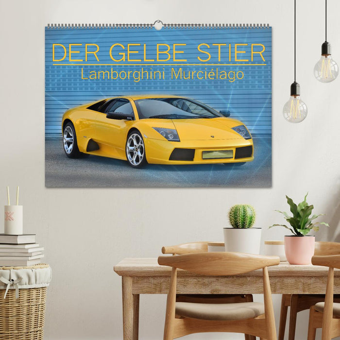 DER GELBE STIER - Lamborghini Murciélago (CALVENDO Wandkalender 2025)