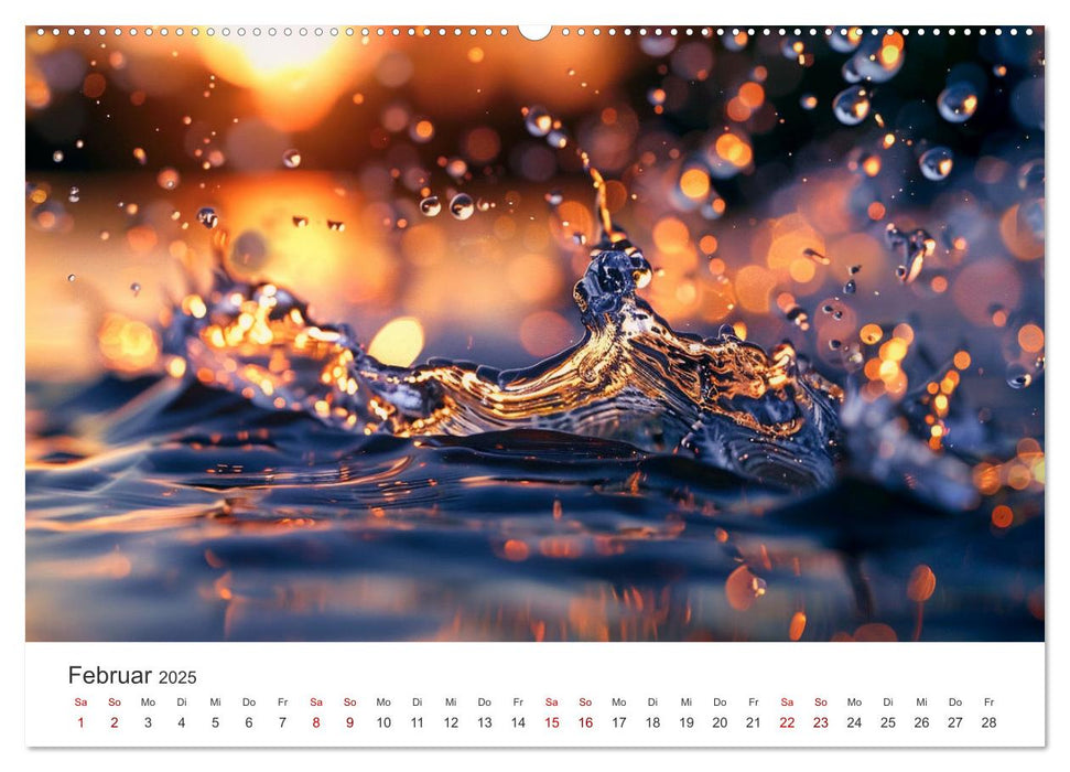 Quelle des Lebens - Wasser und Landschaft (CALVENDO Wandkalender 2025)