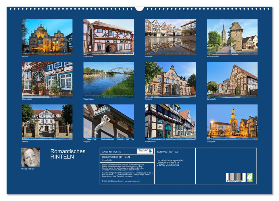 Romantisches RINTELN (CALVENDO Wandkalender 2025)