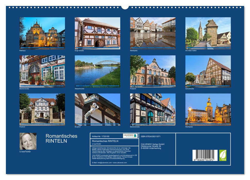 Romantisches RINTELN (CALVENDO Premium Wandkalender 2025)