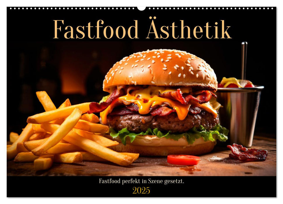 Fastfood Ästhetik (CALVENDO Wandkalender 2025)