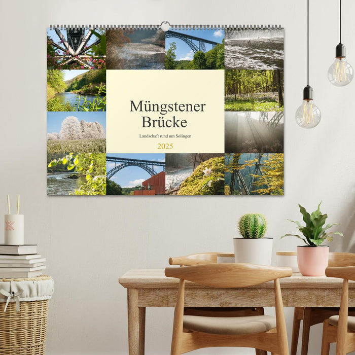 Müngstener Brücke - Landschaft rund um Solingen (CALVENDO Wandkalender 2025)