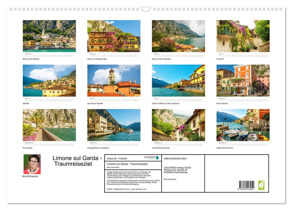 Limone sul Garda - Traumreiseziel (CALVENDO Wandkalender 2025)