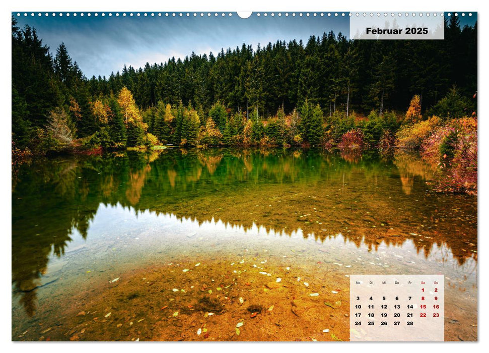 Oberwiesenthal und der Fichtelberg im Erzgebirge (CALVENDO Wandkalender 2025)