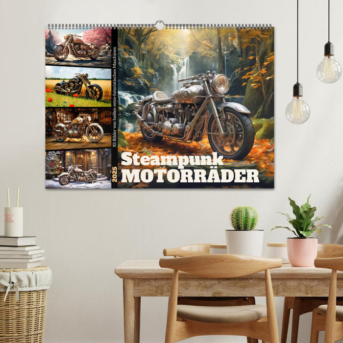 Steampunk Motorräder (CALVENDO Wandkalender 2025)