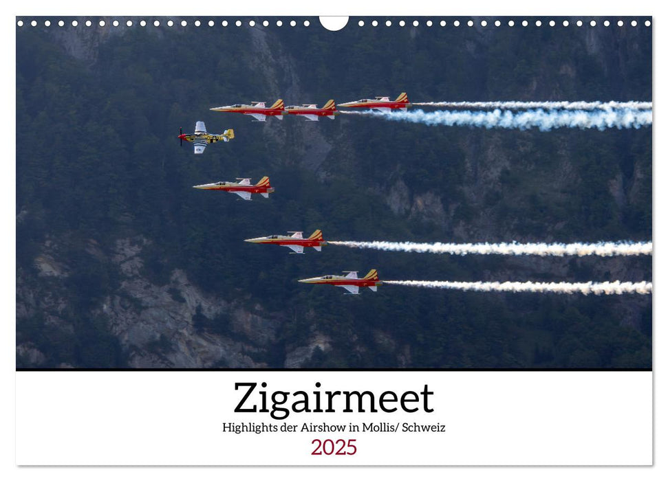 Zigairmeet Airshow Hightlights Kalender (CALVENDO Wandkalender 2025)