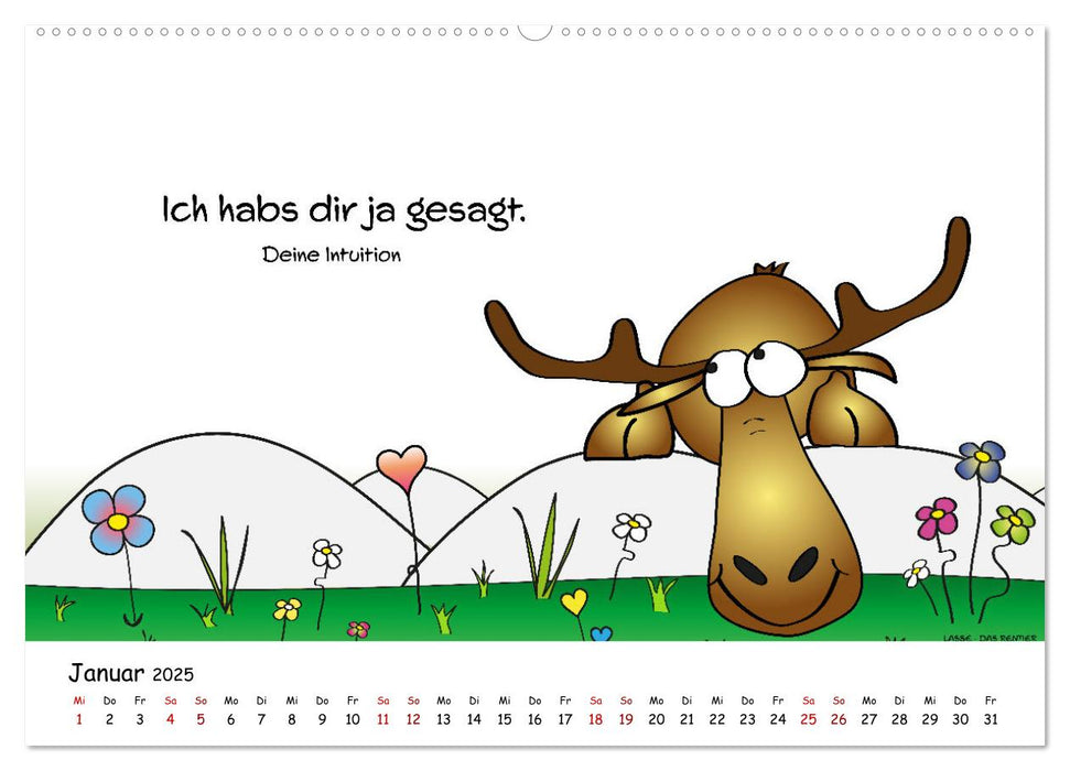 Rentierisches (CALVENDO Wandkalender 2025)