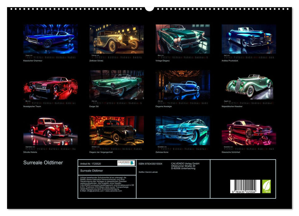 Surreale Oldtimer (CALVENDO Premium Wandkalender 2025)