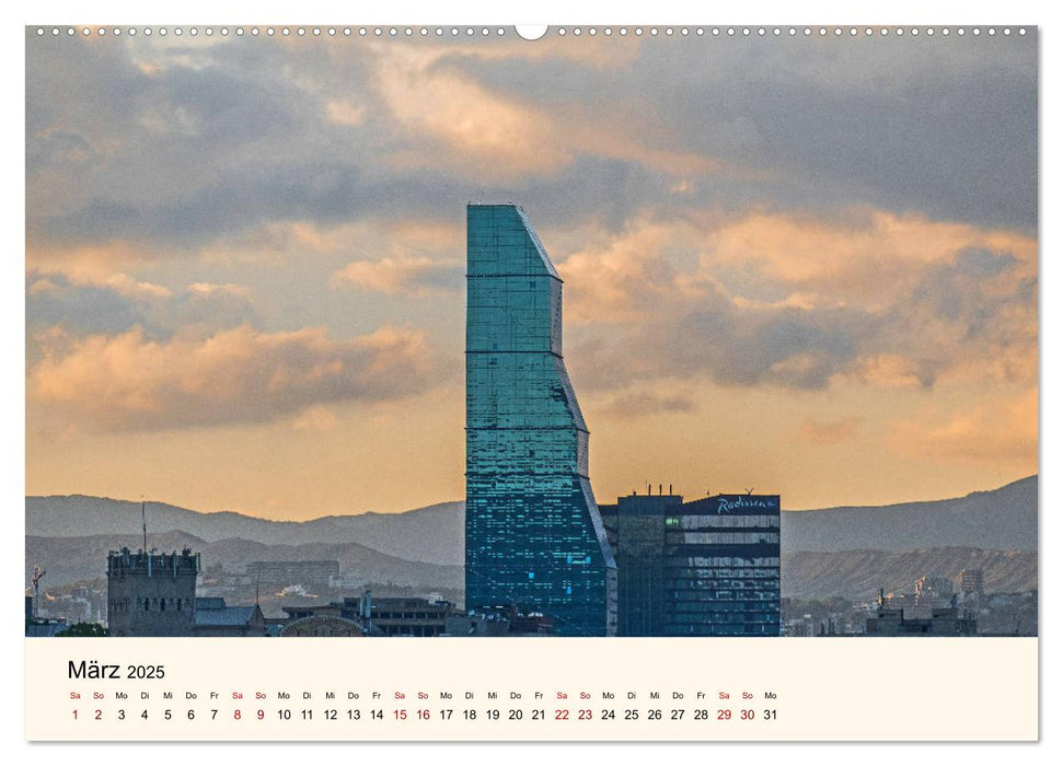 Tiflis - Die Metropole Georgiens (CALVENDO Wandkalender 2025)