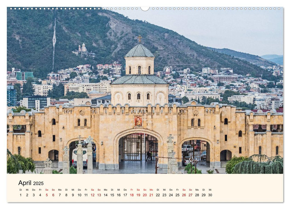 Tiflis - Die Metropole Georgiens (CALVENDO Wandkalender 2025)